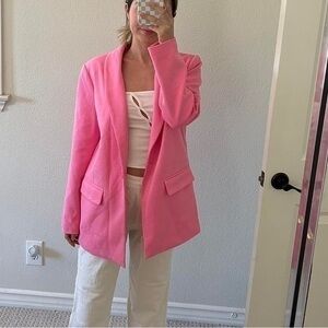 Grey Lab Los Angeles pink Single Breasted Blazer